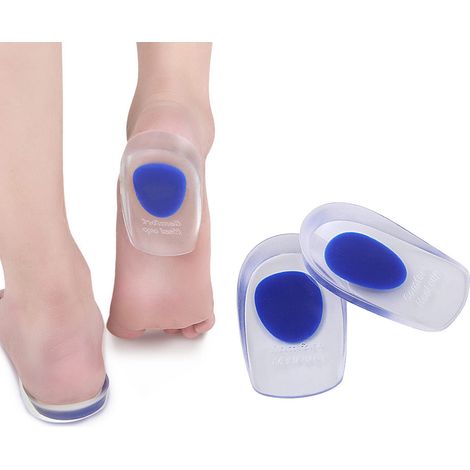 Semelles/coussinets en gel pour le soulagement de la fasciite plantaire, soutien et traitement des douleurs aux pieds, semelles intérieures rembourrées pour femmes/hommes (2 pièces) (1/5)