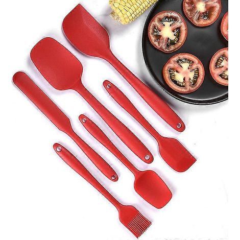 6-teiliges Silikonspatel-Set-red (1/5)