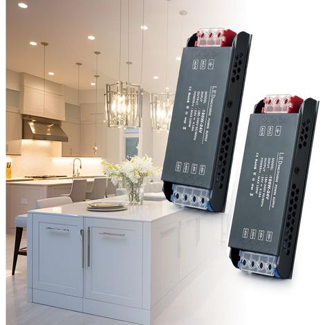 (2 Pièces)Transformateur 220V 24V LED Driver 100W, Ultra Mince Transfo 4,16A Adaptateur Alimentation, 220V AC à 24V DC Convertisseur, d'alimentation Basse Tension LED de Tension Constante (1/5)