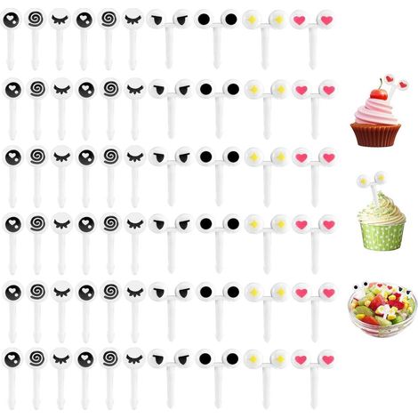 Obstgabeln Mini Cartoon Bento Zahnstocher Picks Obst SGC-YJ60PCS (1/5)