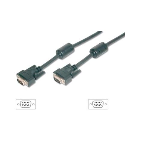 Cable VGA (HD15), M/M, 15m, Equip