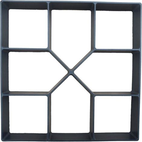 Moule à pavage Effet de blocs de pierres - 40x40x5 cm - Résine PP - Réutilisable 1600x (1/4)
