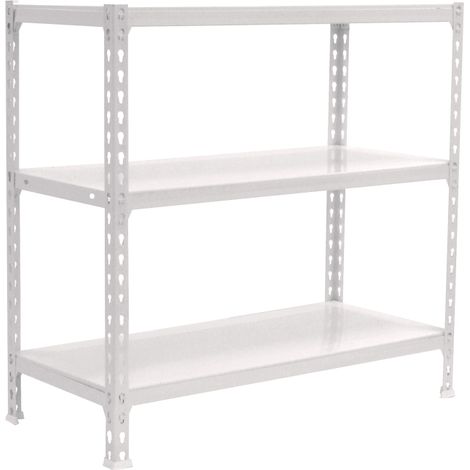 Simonrack Simonclick robuste weiße Metallregal