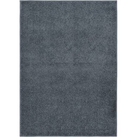 Tapis Salon Poils Courts. Gris Anthracite. 140 X 200. Design, Chaud & Confortable (1/5)
