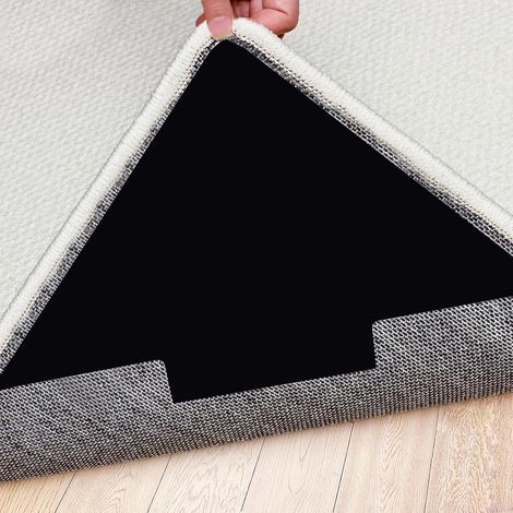 Großer Anti-Rutsch-Teppich, 8-teiliges Set Anti-Rutsch-Teppichaufkleber, wiederverwendbare Anti-Rutsch-Teppichstopper für Hartholzböden, Parkett und Teppiche