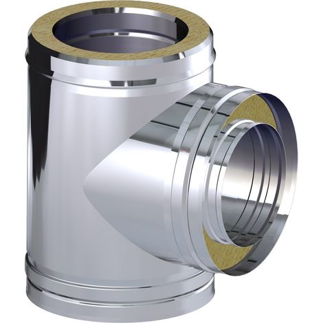 Te 90º de acero inoxidable - DINAK Longitud: 125 mm
