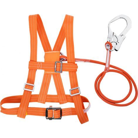 Harnais de sécurité réglable 5m – Ceinture de sécurité et corde de sauvetage – Tour de taille 50-120 cm – Certification CE (1/5)