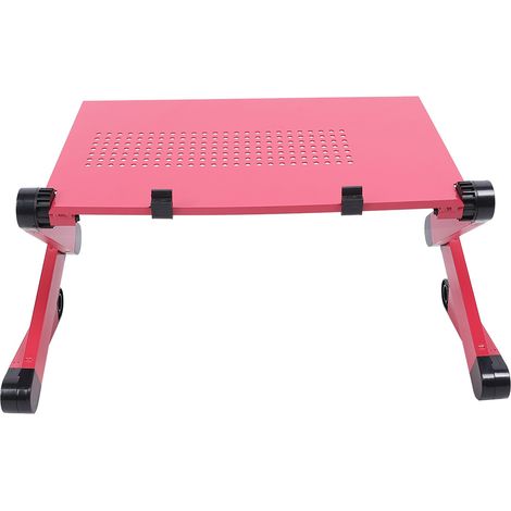 Klappbarer Laptop-Tischständer aus Aluminiumlegierung, verstellbar, rosérot (1/5)