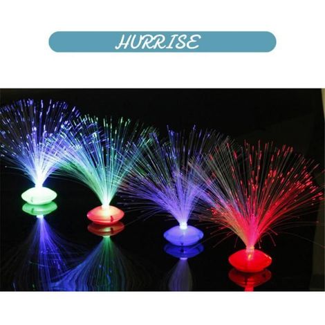 Veilleuse Étoile - Lampe Fibre Optique LED - Décoration Nocturne Chambre Salon Bureau - 28 cm - Alimentation 3 Piles AA (1/5)