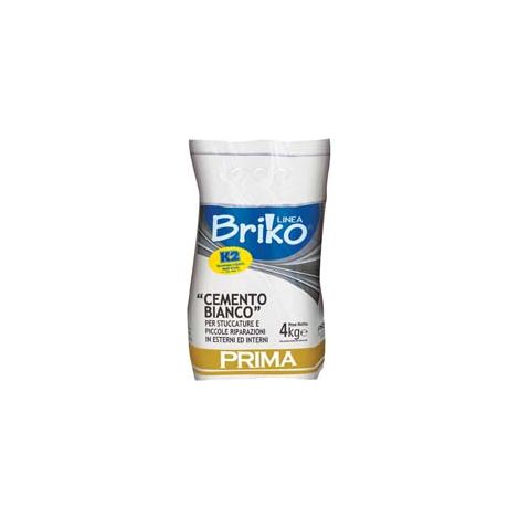 K2 LINEA BRIKO CEMENTO BIANCO IN POLVERE- - Kg.4 in busta - 4 pezzi K2