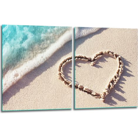 2 plaques de protection en verre pour cuisinière 40x52 Beach (1/5)