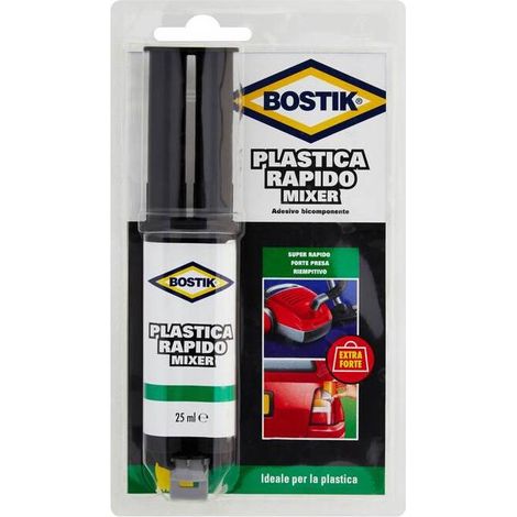 6 x BOSTIK PLASTICA RAPIDO MIXER 25 ML BLISTER