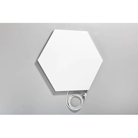 Elbo-Therm Hexagon 6-Eck Infrarotheizung Wandheizung Heizpaneel 500 Watt Weiss (1/5)