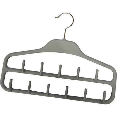 Porte-ceintures avec crochet pivotant, rangement de placard, grande capacité, porte-cravates pour foulards, colliers et bracelets-Gray