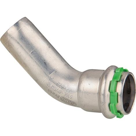 VSH SudoPress Inox Coude 45° FØ 42 Type SP6040V, 6550192 (1/4)