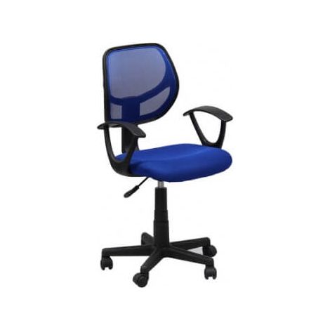 Fauteuil de bureau bleu en polyester Astra