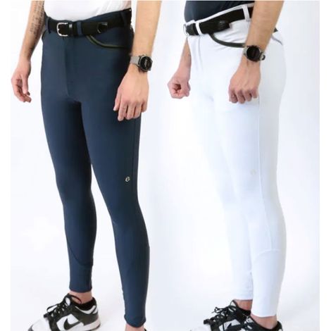 50 IT, Blu: Pantaloni Equitazione Uomo modello Noah in tessuto tecnico
