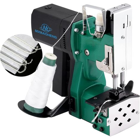 Machine a coudre sac tissé 220V Machine à Coudre Portable Closer Stitcher Sac d'emballage électrique Couture pour Sac tissé en Peau de Serpent Sac en Plastique de Papier de Riz GK9-88 (1/5)