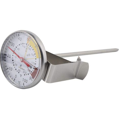 Sofortthermometer – Edelstahlsonde – Küche / Fleisch / Milch / Kaffee – Zeiger