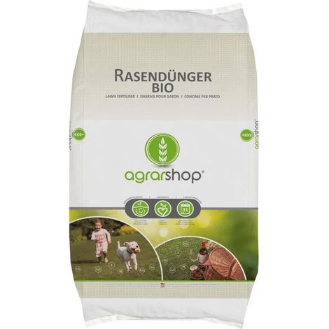 Agrarshop Rasendünger Bio 25 kg Biodünger Naturdünger Bodenaktivator (1/5)