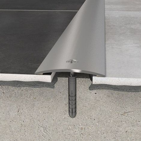 PROVISTON Übergangs- & Ausgleichsprofil Aluminium 30 x 3.12 x 930 mm Silber Bodenprofil Metallprofil Übergangsschiene (1/2)