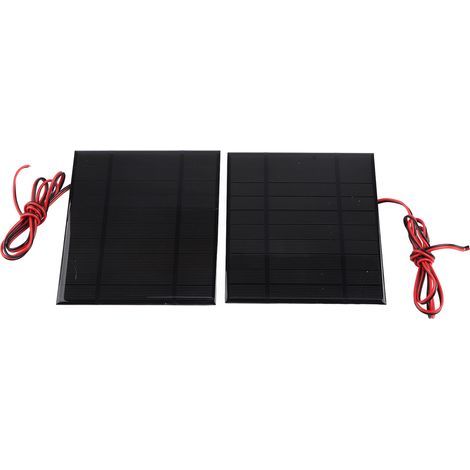2 pièces Module Solaire Polycristallin 5V 500mA avec Câble de 100cm pour Alimentation Énergie Solaire (1/5)
