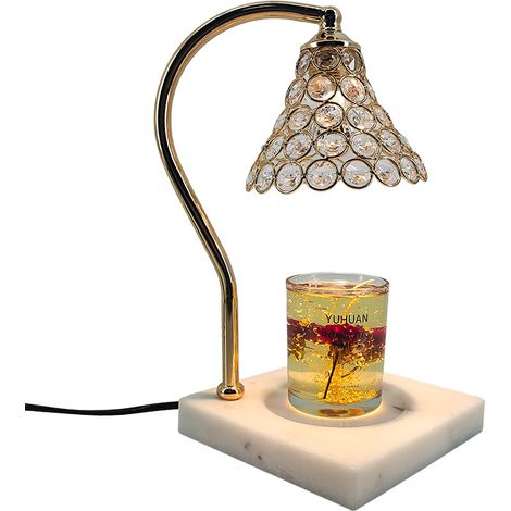 lampe a fondre la cire style muguet retro francaise pour chambre veilleuse d ambiance lampe de table a parfum sans flamme avec minuterie et gradation de lumiere 150x150x310 mm (1/4)