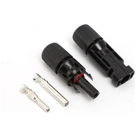 CREA 2 Sets Photovoltaik-Solarstecker MC4-Anschlussfeld R4-Stecker feuerfestes wasserdichtes Kabel auf Steckeradapter (1/5)