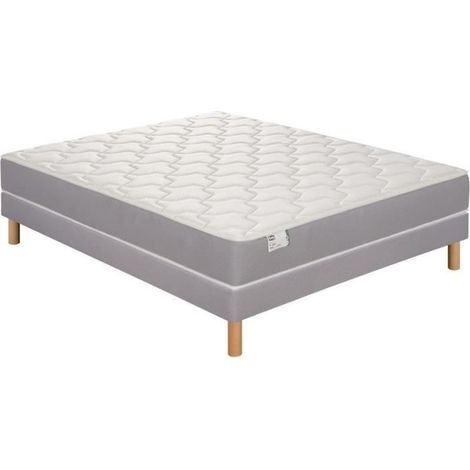 Ens L OPTIMAL 140x190 matelas H22 ressort ensachés, ferme, sommier (1/5)