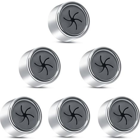 （4.2×4.2×2.3cm）Set of 6 Tea Towel Holders, Kitchen Tea Towel Hook, Round Tea Towel Hanger for Kitchen, Bathroom and Home, Kitchen Towel Hook, Kitchen Towel Holder Without Drilling
