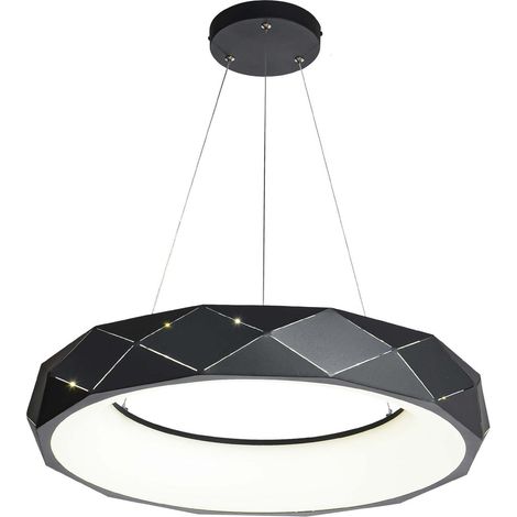 Lampada a sospensione a LED Reus, luce nera, prestigio LP-8069/1P LED BK (1/3)