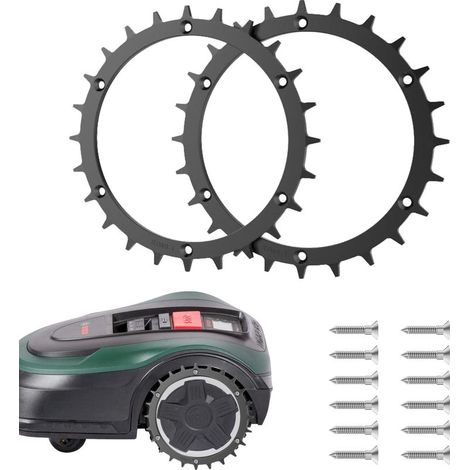 Clavos para cortacésped, modelo Bosch - Mejoran la tracción del cortacésped - Diámetro: 170 mm - Grosor: 2,5 mm. (1/5)