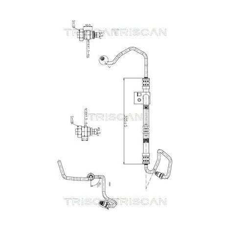 Tuyau hydraulique, direction TRISCAN 8516 24003 OPEL 26059299 59 49 701