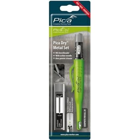 PICA MARKER Pica Dry Metal-Set per Brico e Giardino Utensili Manuali Utensili di Alta Qualita' per Applicazioni Precise