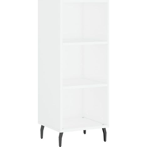 Credenza buffet cassettiera mobile contenitore organizer cucina soggiorno soggiorno 34,5 x 32,5 x 90 cm derivati del legno bianco 020030233