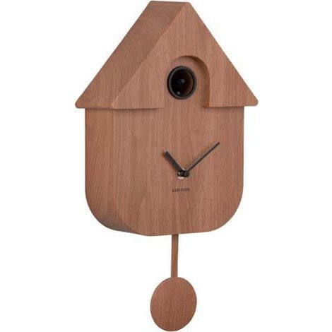 Horloge murale moderne Cuckoo Bois foncé - KA5964DW