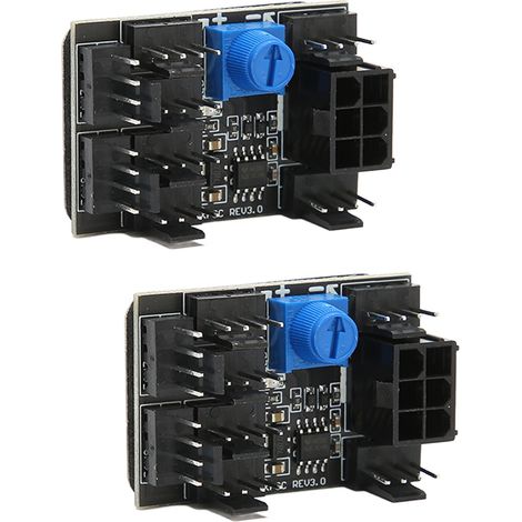 PC-Lüfterverteiler, 12V DC-Netzteil, 6 Pins, 1 bis 8 Wege, PWM, für 4- und 3-Pin-Lüfter. (1/5)