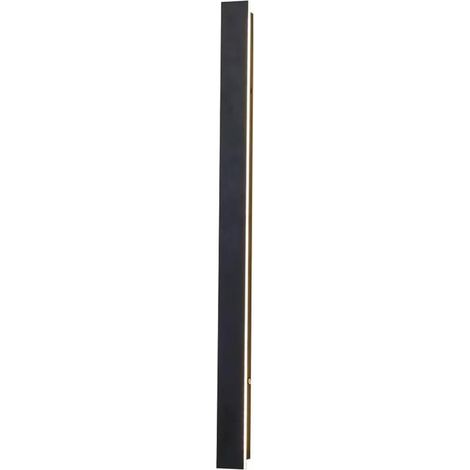 LED-Wandleuchte, lang, schwarz, für den Außenbereich, aus wasserdichtem IP65-Acryl-Aluminium, für Gärten, Terrassen, Schlafzimmer und Innenräume (1/5)