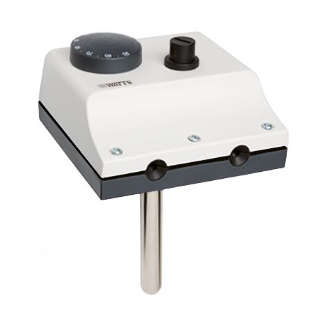 Aquastat double avec capsule en cuivre et 2 unités thermostatiques - plage réglage 0°C à 90°C - Watts