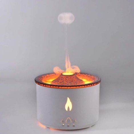 Ottimizza la qualità dell'aria e l'atmosfera con l'umidificatore a forma di vulcano.