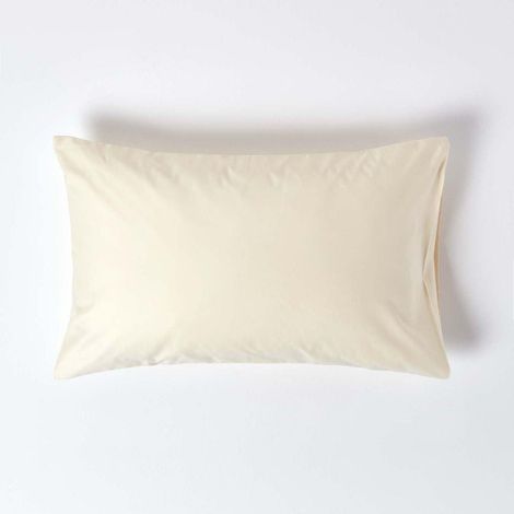 HOMESCAPES Cream Egyptian Cotton Housewife Pillowcase 1000 Thread Count - Cream