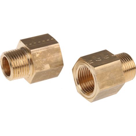 Adaptateur droit fileté hydraulique Legris LF3000 vers NPT 3/8 Femelle R 3/8 Mâle ( Prix pour Boîte de 10 )