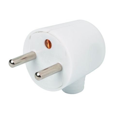 Fiche Mâle 2p+t 16a Latérale Blanche Prise électrique Latérale Pour Raccordement Facile - Dhome (1/2)
