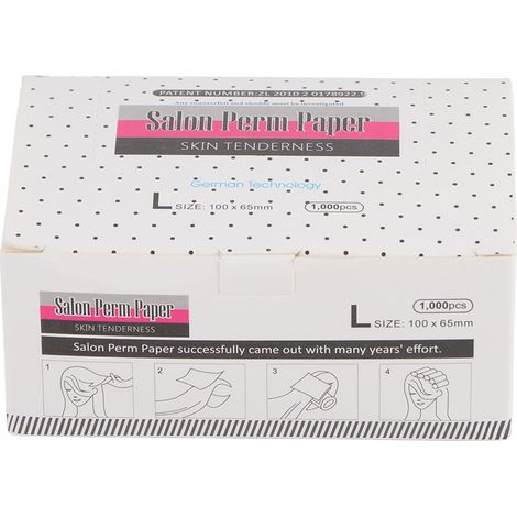 Papier à permanente ultra fin pour salon de coiffure, filet respirant, outil de coiffure pour barbe et cheveux, lot de 100 feuilles (1/5)