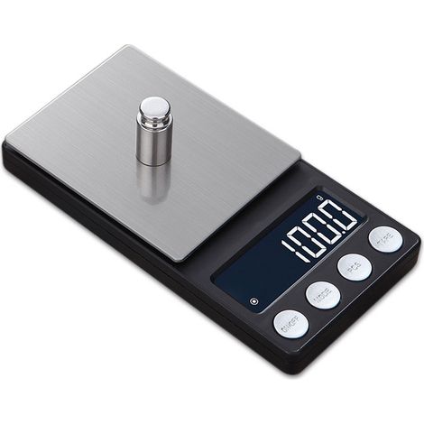 Elektronische Präzisions-Taschenwaage, Mini-Gramm-Waage, Juwelierwaage, elektronische Waage 500 g/0,1 g (1/2)