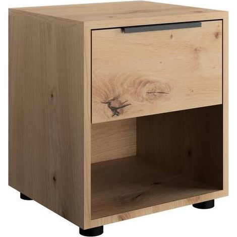 COMODINO 1C+1V CM. 38X35X44 H ROVERE ARTISAN