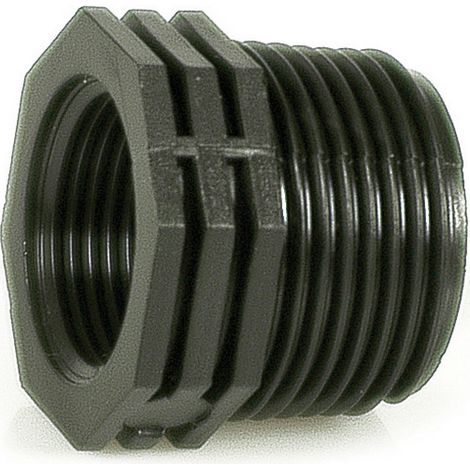 Raccordo filettato riduzione per tubo in polietilene  mis. 1.1/2x3/4 (20 pezzi) -