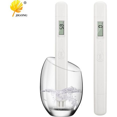Das tragbare Wasserqualitätsmessgerät TDS-M6 mit Ein-Knopf-Bedienung verfügt über eine empfindliche Sonde und liefert eine visuelle Reinheitsmessung im Bereich von 0 bis 9990 ppm. (1/5)