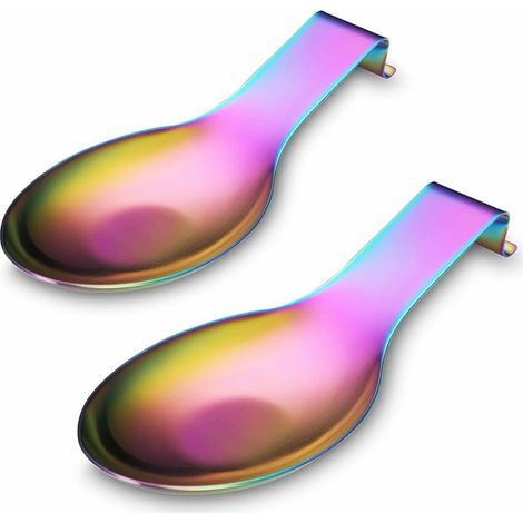 Matte Sky Stainless Steel Spoon Holder, Kitchen Utensil Holder (2PCS-9.5 Inch) (1/5)