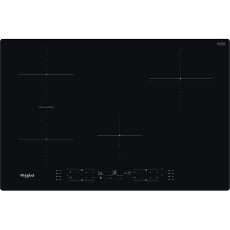 Whirlpool WB B4877 NE Einbau-Induktionskochfeld, 77 cm, 4 Brenner, Schwarz